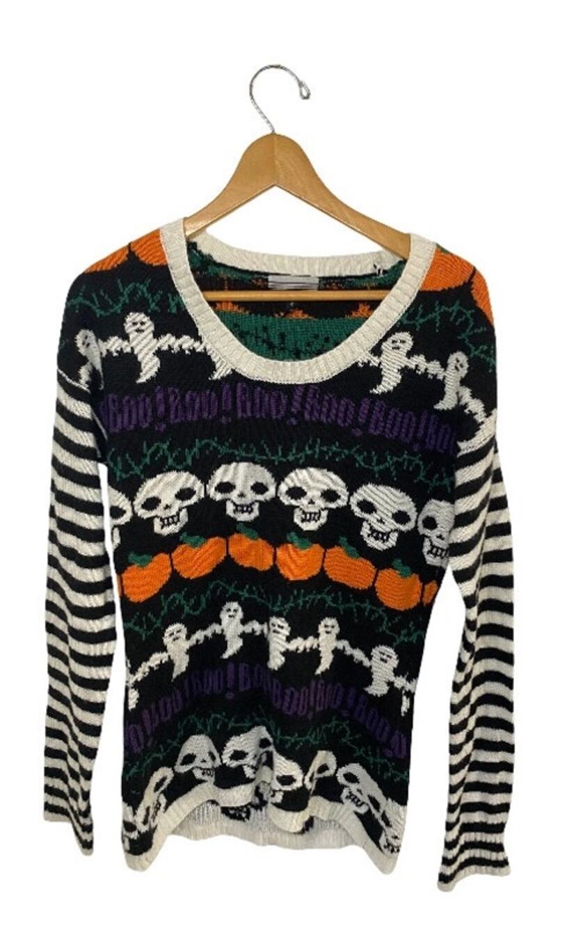 Vintage Halloween Knit Sweater Size S